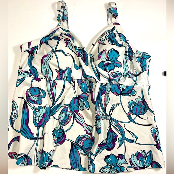 PENN Printed Lounge Tankini Top 🩱👙🩲🌞 - Picture 1 of 8